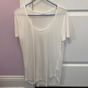 Aritzia Tulula long white t-shirt